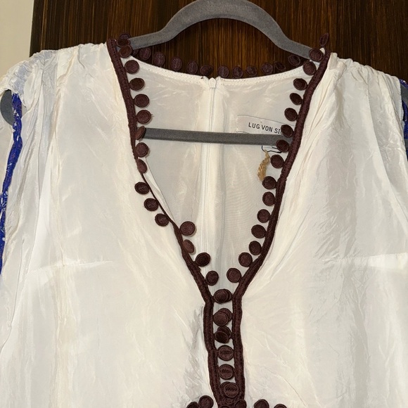 Lug Von Siga Off White With Embroidery Aubree Dress (D9) - Picture 3 of 4